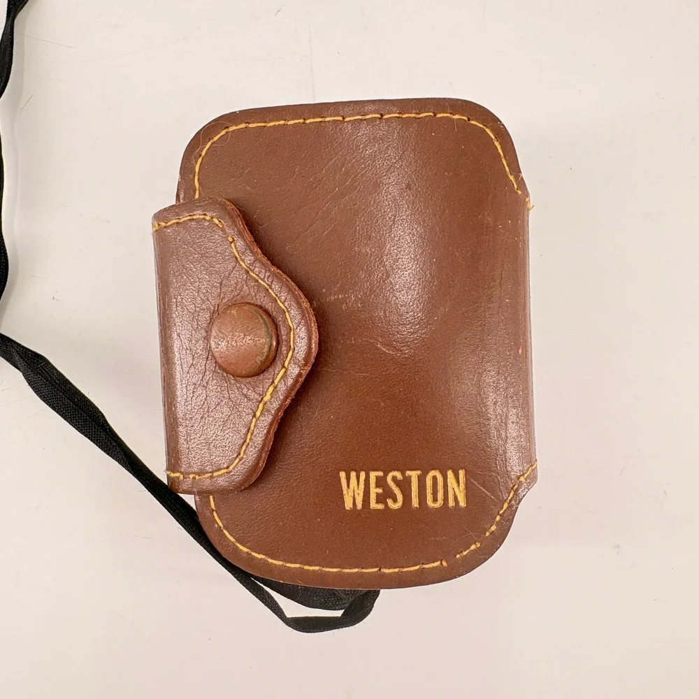 Vintage Weston Model 853 Direct Reading Exposure‎ Light Meter with Leather Case